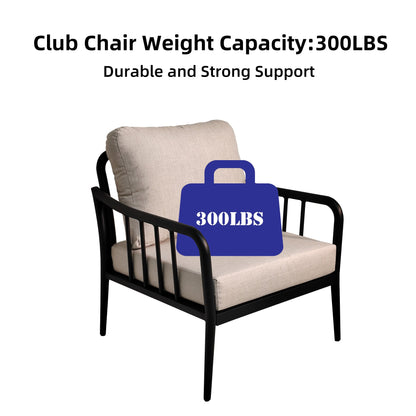 5-Piece Aluminum Patio Conversation Set