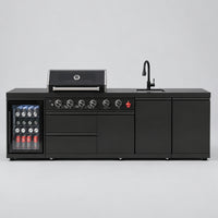 4-Burner Stainless Steel Propane Outdoor Kitchen Island Grill