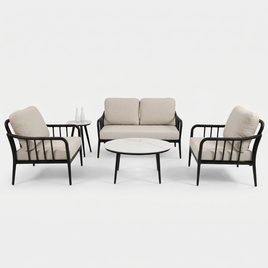 5-Piece Aluminum Patio Conversation Set