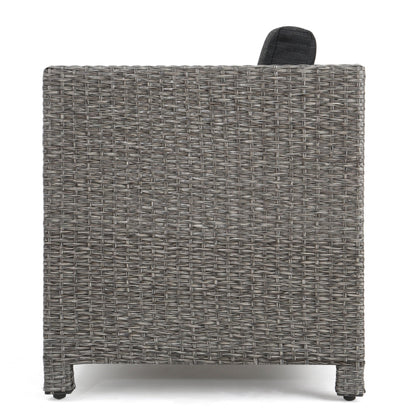 Puerta 4-Piece Rattan Patio Set with Water-Resistant Cushions