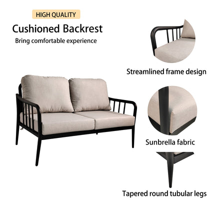5-Piece Aluminum Patio Conversation Set