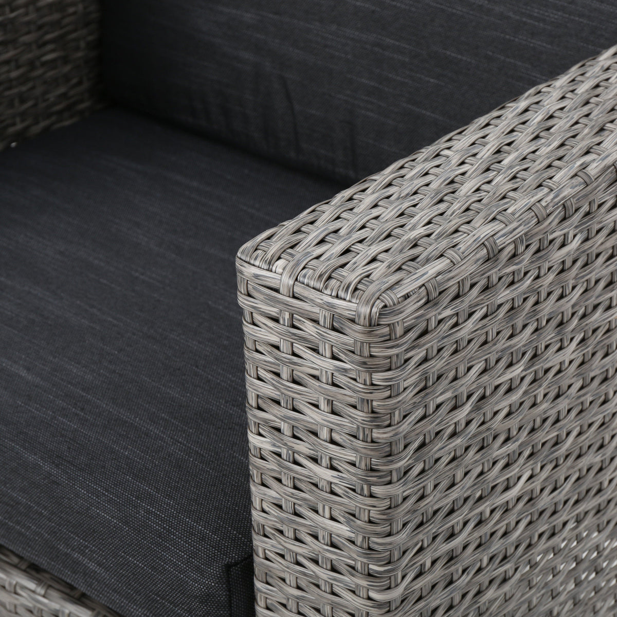 Puerta 4-Piece Rattan Patio Set with Water-Resistant Cushions