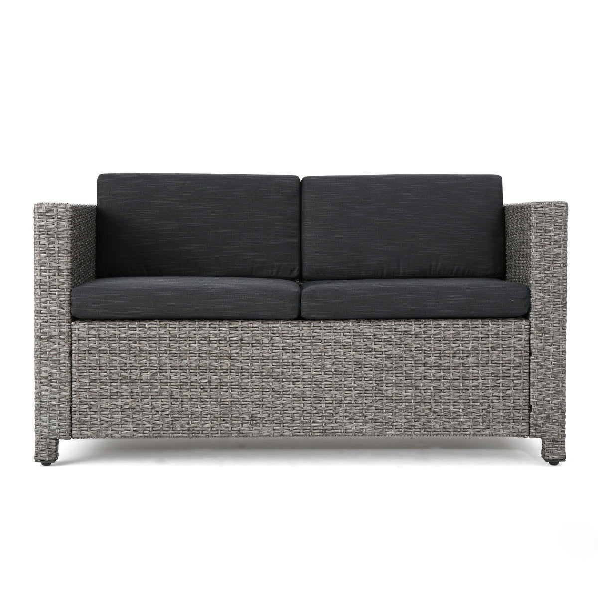 Puerta 4-Piece Rattan Patio Set with Water-Resistant Cushions