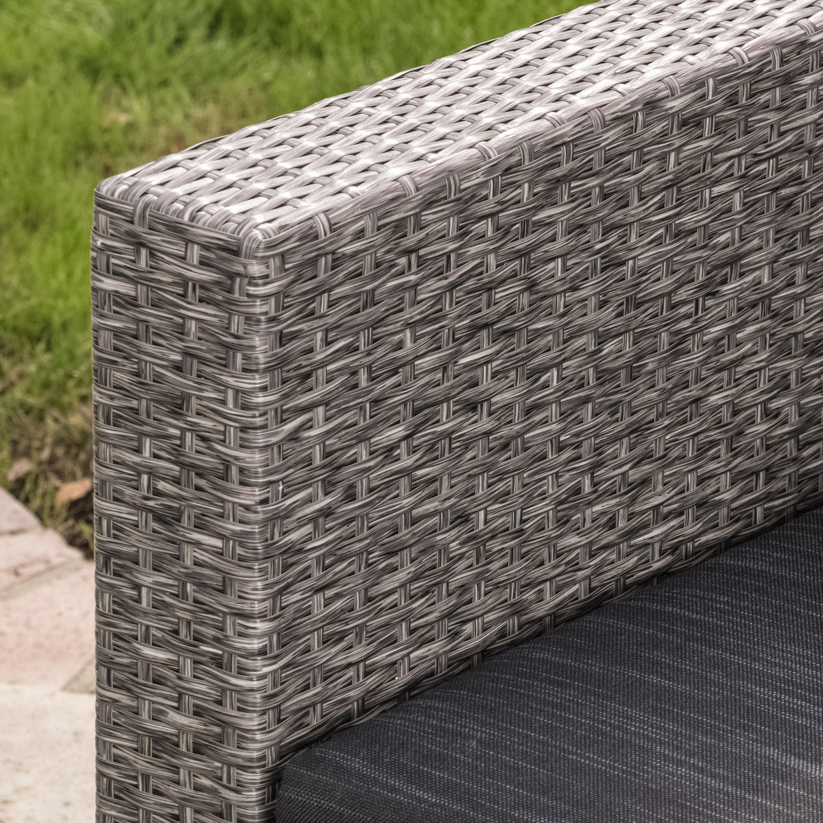 Puerta 4-Piece Rattan Patio Set with Water-Resistant Cushions