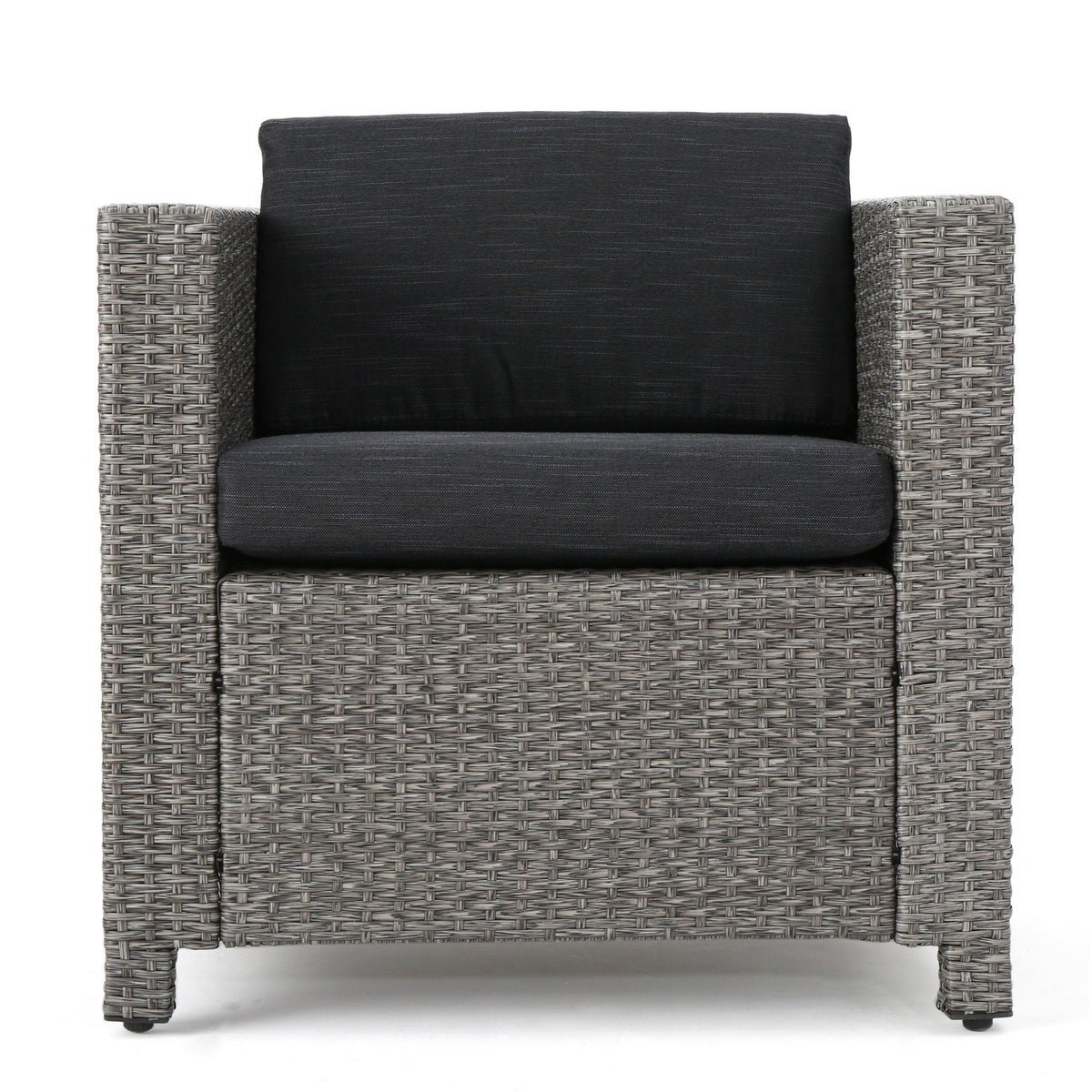 Puerta 4-Piece Rattan Patio Set with Water-Resistant Cushions