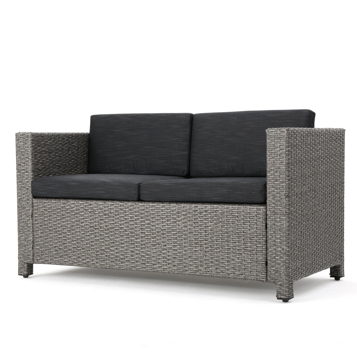 Puerta 4-Piece Rattan Patio Set with Water-Resistant Cushions