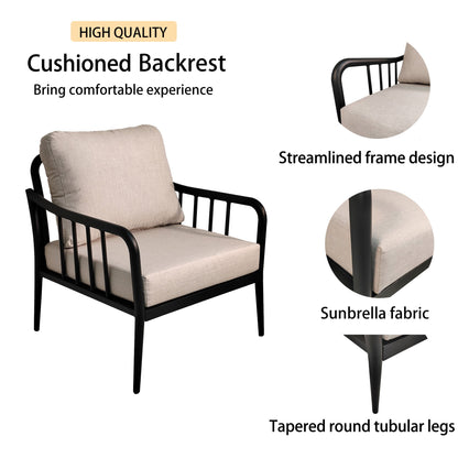 5-Piece Aluminum Patio Conversation Set