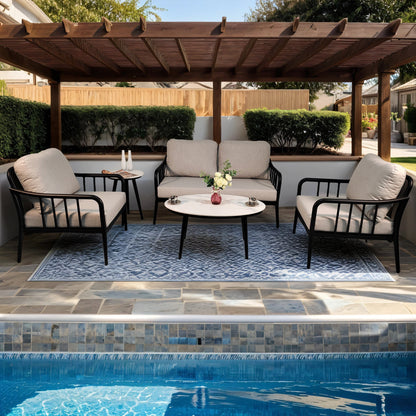 5-Piece Aluminum Patio Conversation Set