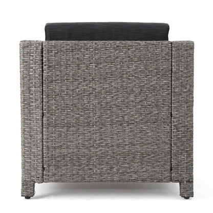 Puerta 4-Piece Rattan Patio Set with Water-Resistant Cushions