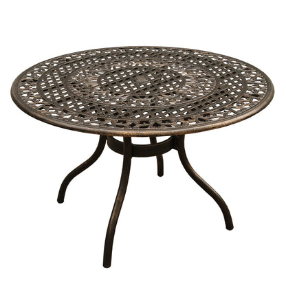 5-Piece Aluminum Round Patio Dining Set