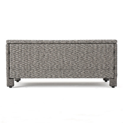 Puerta 4-Piece Rattan Patio Set with Water-Resistant Cushions