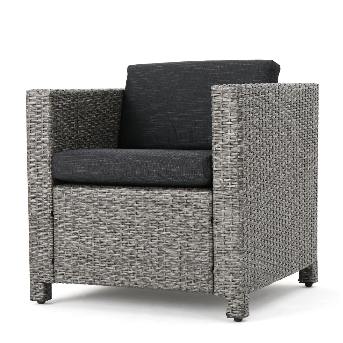 Puerta 4-Piece Rattan Patio Set with Water-Resistant Cushions