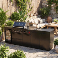 4-Burner Stainless Steel Propane Outdoor Kitchen Island Grill
