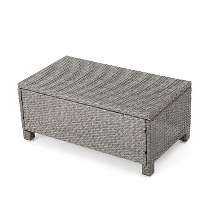 Puerta 4-Piece Rattan Patio Set with Water-Resistant Cushions